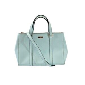 MW Kate Spade Lt Blue Saffiano Leather Large Loden Newbury Lane Handbag Purse